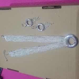 Necklace and earrings